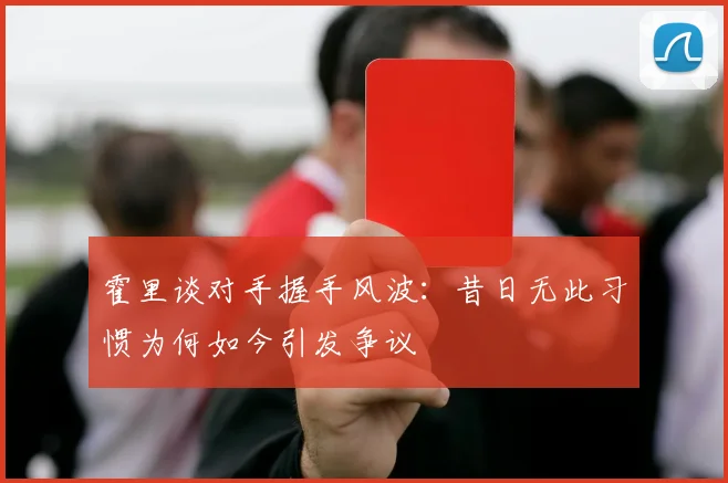 霍里谈对手握手风波：昔日无此习惯为何如今引发争议